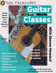 Guitar Classes @ Sol Treasures