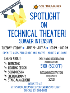 Spotlight on Technical Theater - Summer Intensive @ Robert Stanton Theater