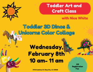 Toddler 3D Dinos & Unicorns Color Collage @ Sol Treasures
