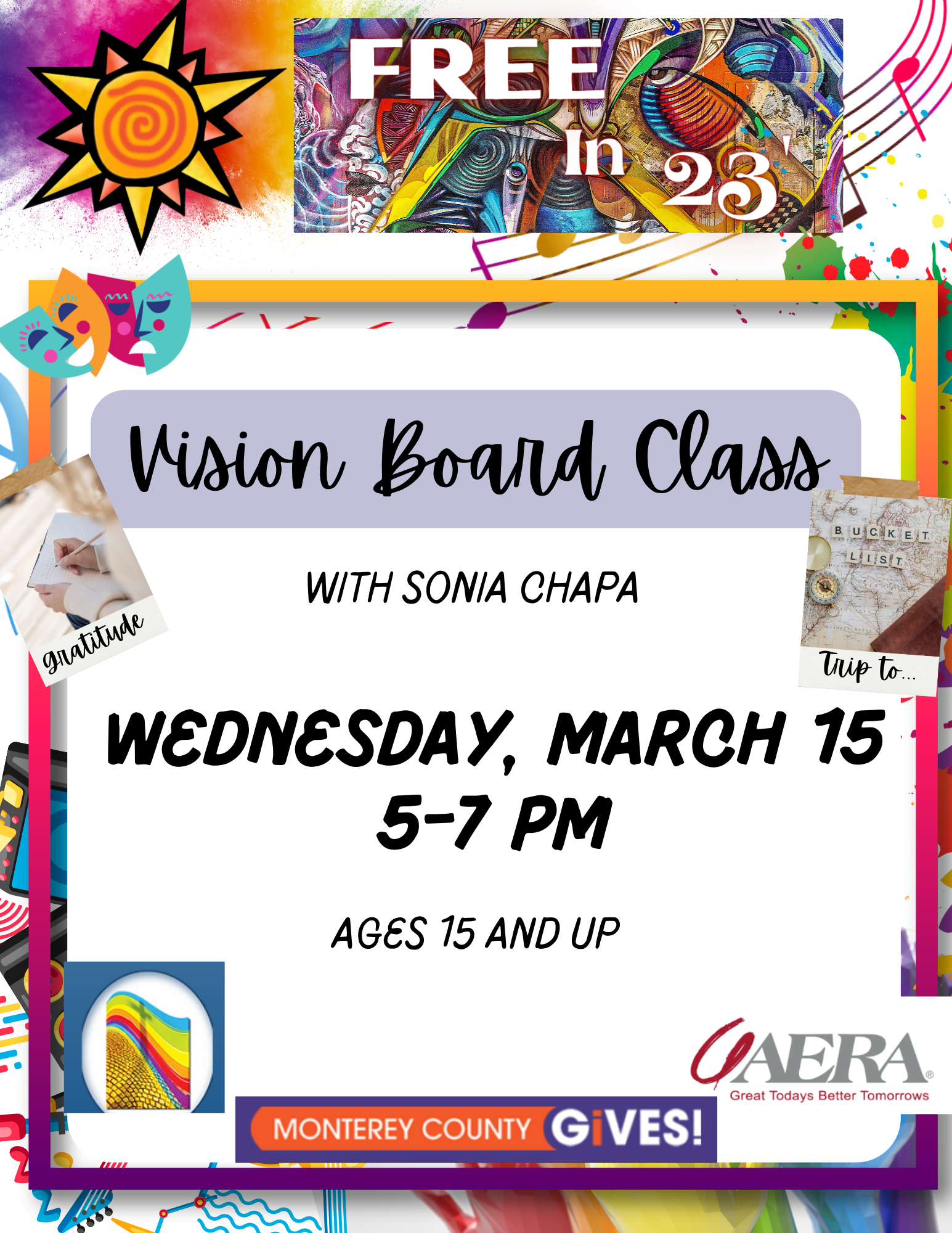 Vision Board Class Flyer Eng
